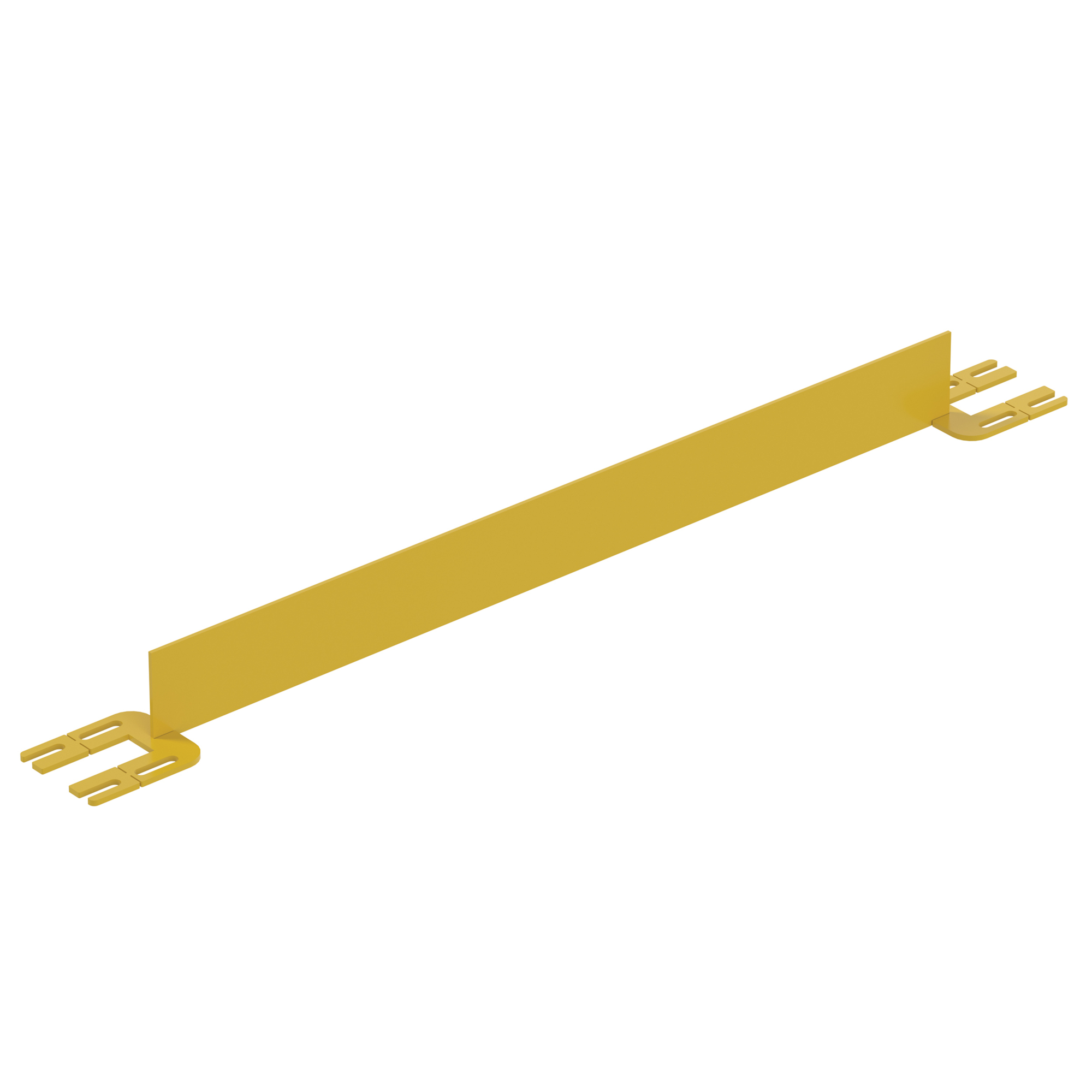 Vestil Dock Safety Railing Toe Board - 4ft., Powder-Coated Steel, Model# VDKR-4-TB